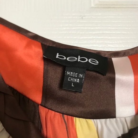 Bebe Flowy silk tank top - Picture 2 of 6